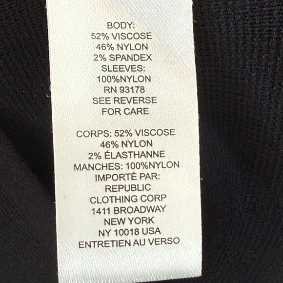 House of Harlow Black Long Sleeve Knit Dress Fitted Cocktail XS - Picture 10 of 12